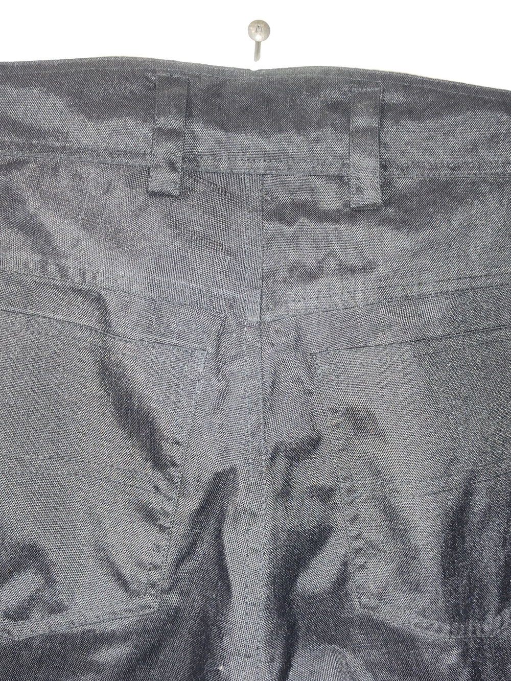 Men's Black Nylon Motorcycle Pants with Adjustable Ankles - Picture 5 of 7